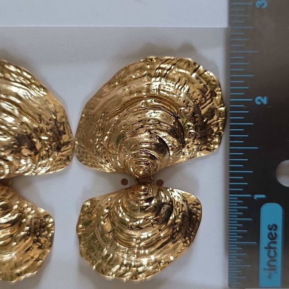 ZARA Double Shell Earrings - Picture 10 of 16
